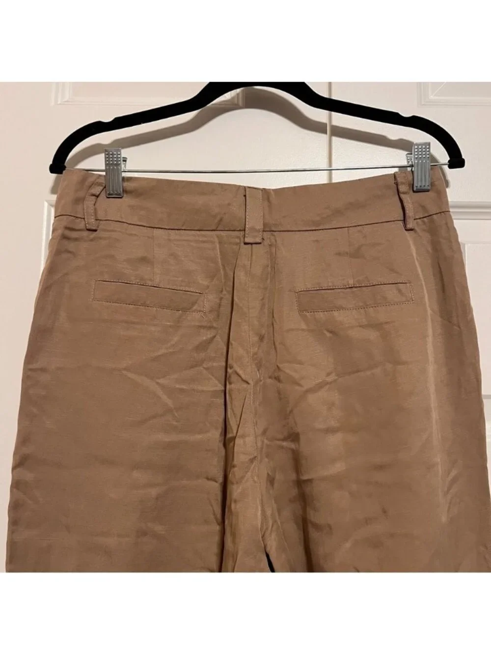 Sfera Collection Beige Trousers with Button Accent